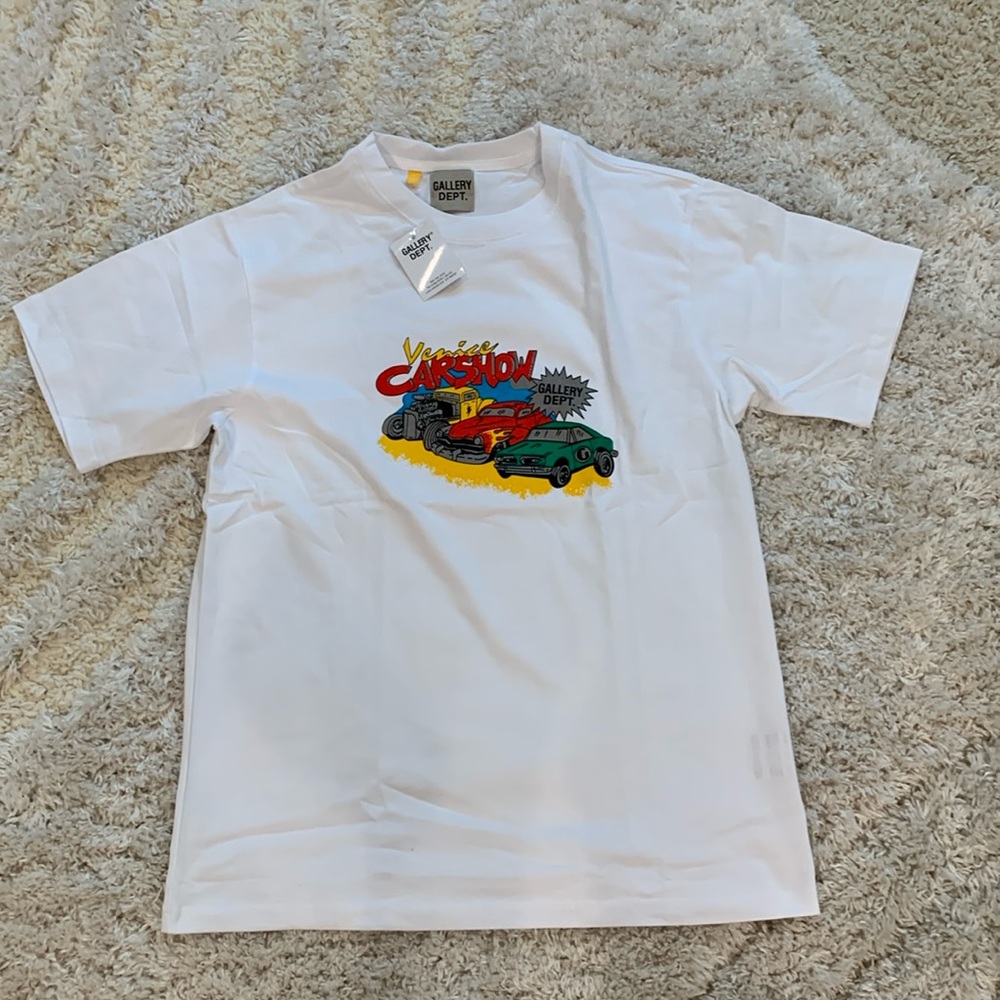 Gallery Dept CA Venice Carshow White T-Shirt Men’s Size Large